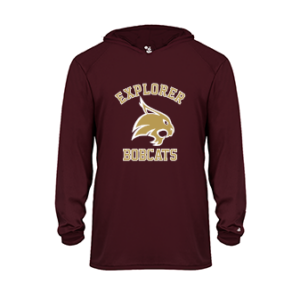 B-Core Long Sleeve Youth Hooded Tee