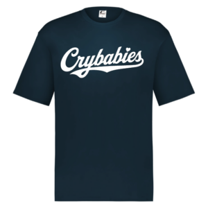 Cry Babies navy HYL performance shirt with white lettering