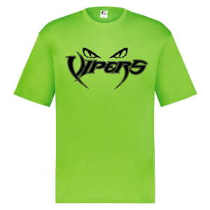 Vipers lime green HYL performance shirt with black lettering
